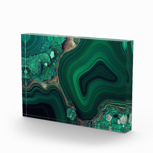 Malachit Cu6CO3(OH)2 Fotoblock (Rechts)