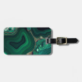 Malachit Cu6CO3(OH)2 Gepäckanhänger (Vorderseite horizontal)