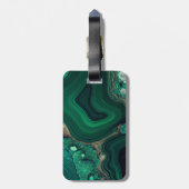 Malachit Cu6CO3(OH)2 Gepäckanhänger (Rückseite vertikal)