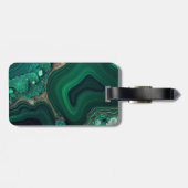 Malachit Cu6CO3(OH)2 Gepäckanhänger (Rückseite horizontal)