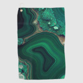 Malachit Cu6CO3(OH)2 Golfhandtuch (Vorderseite)