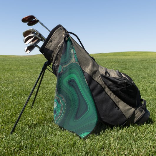 Malachit Cu6CO3(OH)2 Golfhandtuch (Gras)