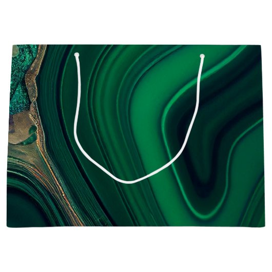 Malachit Cu6CO3(OH)2 Große Geschenktüte (Vorderseite)