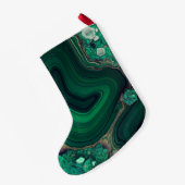 Malachit Cu6CO3(OH)2 Kleiner Weihnachtsstrumpf (Rückseite (Hängend))