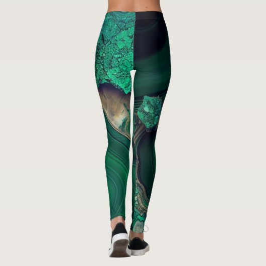 Malachit Cu6CO3(OH)2 Leggings (Rückseite)
