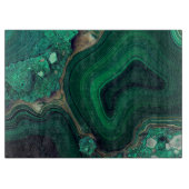 Malachit Cu6CO3(OH)2 Schneidebrett (Vorderseite)