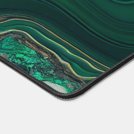 Malachit Cu6CO3(OH)2 Schreibtischunterlage (Ecke)