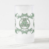 Malachit-Efeu Triskel Mattglas Bierglas (Mittel)
