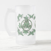 Malachit-Efeu Triskel Mattglas Bierglas (Links)