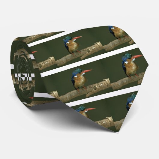 Malachit-Eisvogel Krawatte (Gerollt)