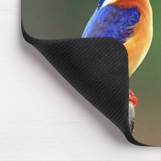 Malachit-Eisvogel, Malachit-Eisvogel Mousepad (Ecke)