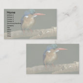 Malachit-Eisvogel Visitenkarte (Vorne/Hinten)