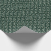 Malachit-Knochen-Geometrie Geschenkpapier (Ecke)