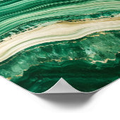 Malachit Riverfold Kunstprint Poster (Ecke)