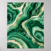 Malachit Riverfold Kunstprint Poster (Vorne)
