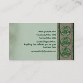 Malachit Triskel Visitenkarte (Rückseite)