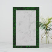 Malachit und Marmor Briefpapier (Stehend Vorderseite)