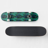 Malachite Azurite Swirl Skateboard (Horizontal)