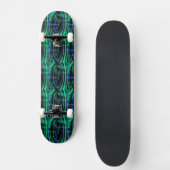 Malachite Azurite Swirl Skateboard (Vorderseite)