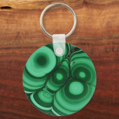 Malachite Bullseye Schlüsselanhänger (Vorderseite)