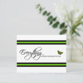Malachite Butterfly - Alles funktioniert immer Postkarte (Stehend Vorderseite)