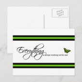 Malachite Butterfly - Alles funktioniert immer Postkarte (Vorne/Hinten)