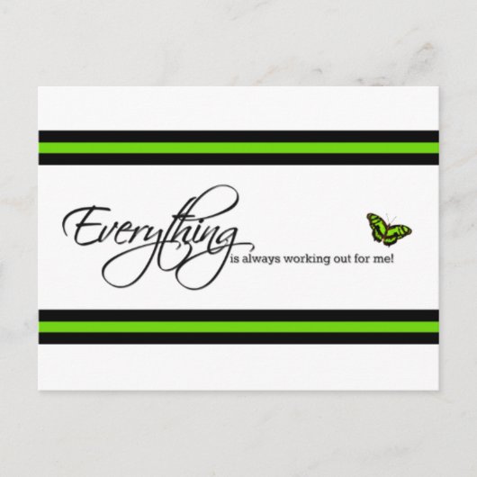 Malachite Butterfly - Alles funktioniert immer Postkarte (Vorderseite)