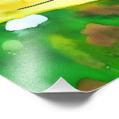 Malachite Butterfly on Green Leaf Fotodruck (Ecke)