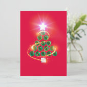 Malachite Christmas Tree Feiertagskarte (Stehend Vorderseite)