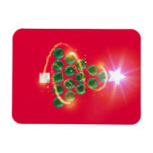 Malachite Christmas Tree Magnet (Horizontal)