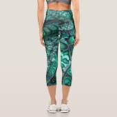 Malachite Fraktal5 Capri Leggings (Rückseite)