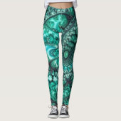Malachite Fraktal5 Leggings (Vorderseite)