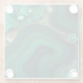 Malachite Glass Untersetzer (Rückseite)