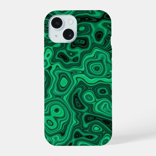 Malachite Green iPhone 15 Hülle (Rückseite)