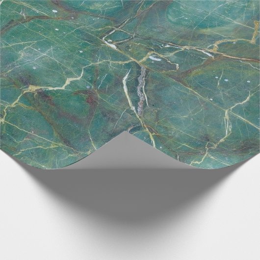 Malachite green marble texture, detail structure o geschenkpapier (Ecke)