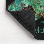 Malachite Green Mineral Rock Nature Fotografy Mousepad (Ecke)