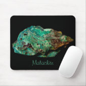 Malachite Green Mineral Rock Nature Fotografy Mousepad (Mit Mouse)