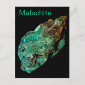 Malachite Green Mineral Rock Nature Fotografy Postkarte (Vorderseite)
