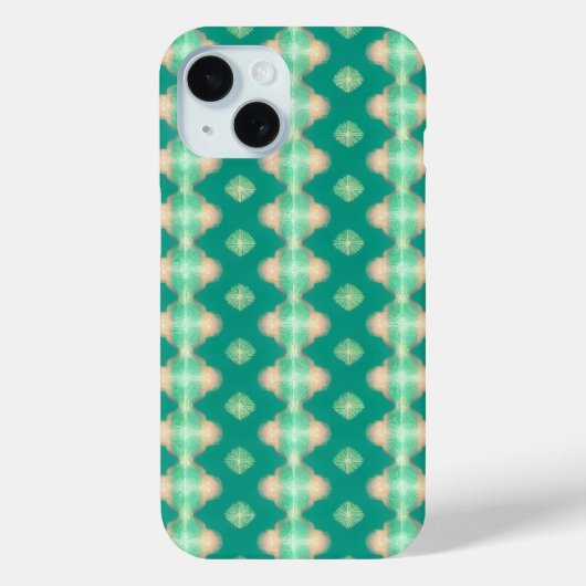 Malachite Green und Lachon Pink Phone Case (Rückseite)