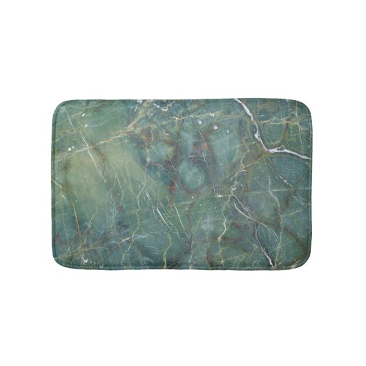 Malachite Grüne Marmor Details Textur Badematte (Vorderseite)