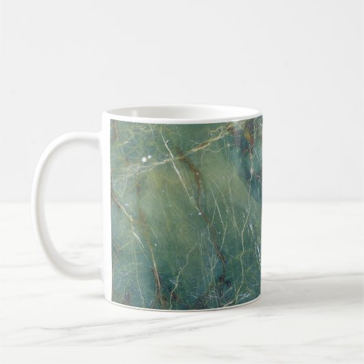 Malachite Grüne Marmor Details Textur Kaffeetasse (Links)
