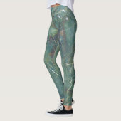Malachite Grüne Marmor Details Textur Leggings (Links)