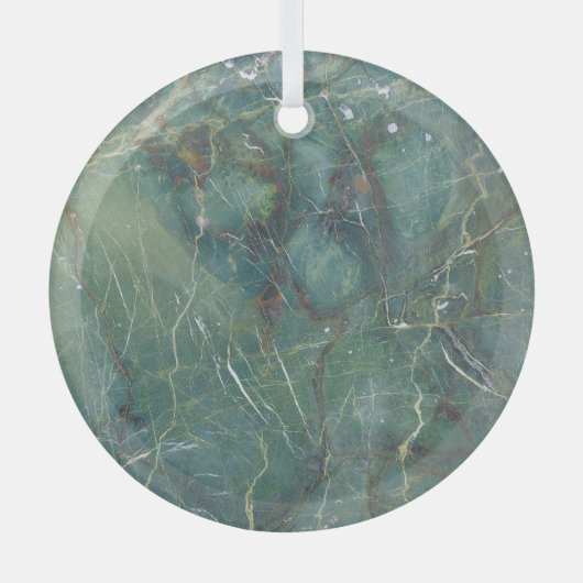 Malachite Grüne Marmor Details Textur Ornament Aus Glas (Vorderseite)