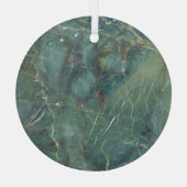 Malachite Grüne Marmor Details Textur Ornament Aus Glas (Rückseite)