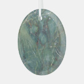 Malachite Grüne Marmor Details Textur Ornament Aus Glas (Vorderseite links)