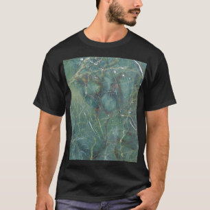 Malachite Grüne Marmor Details Textur T-Shirt