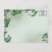 Malachite Ivy Triskel Postkarte (Rückseite)