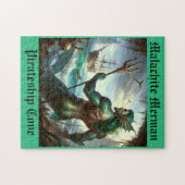 Malachite Merman Puzzle (Horizontal)