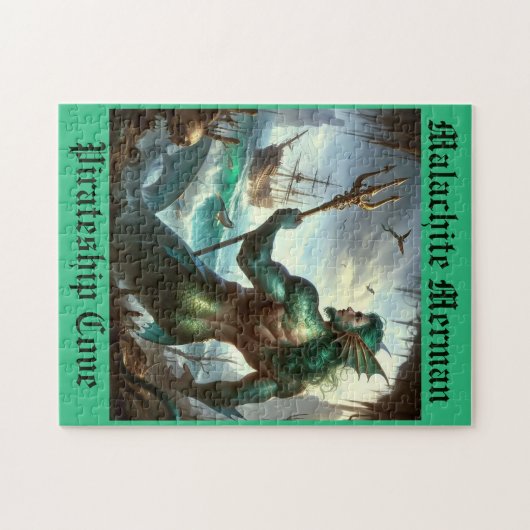 Malachite Merman Puzzle (Horizontal)
