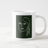 Malachite Portrait Jumbo-Tasse (Rechts)